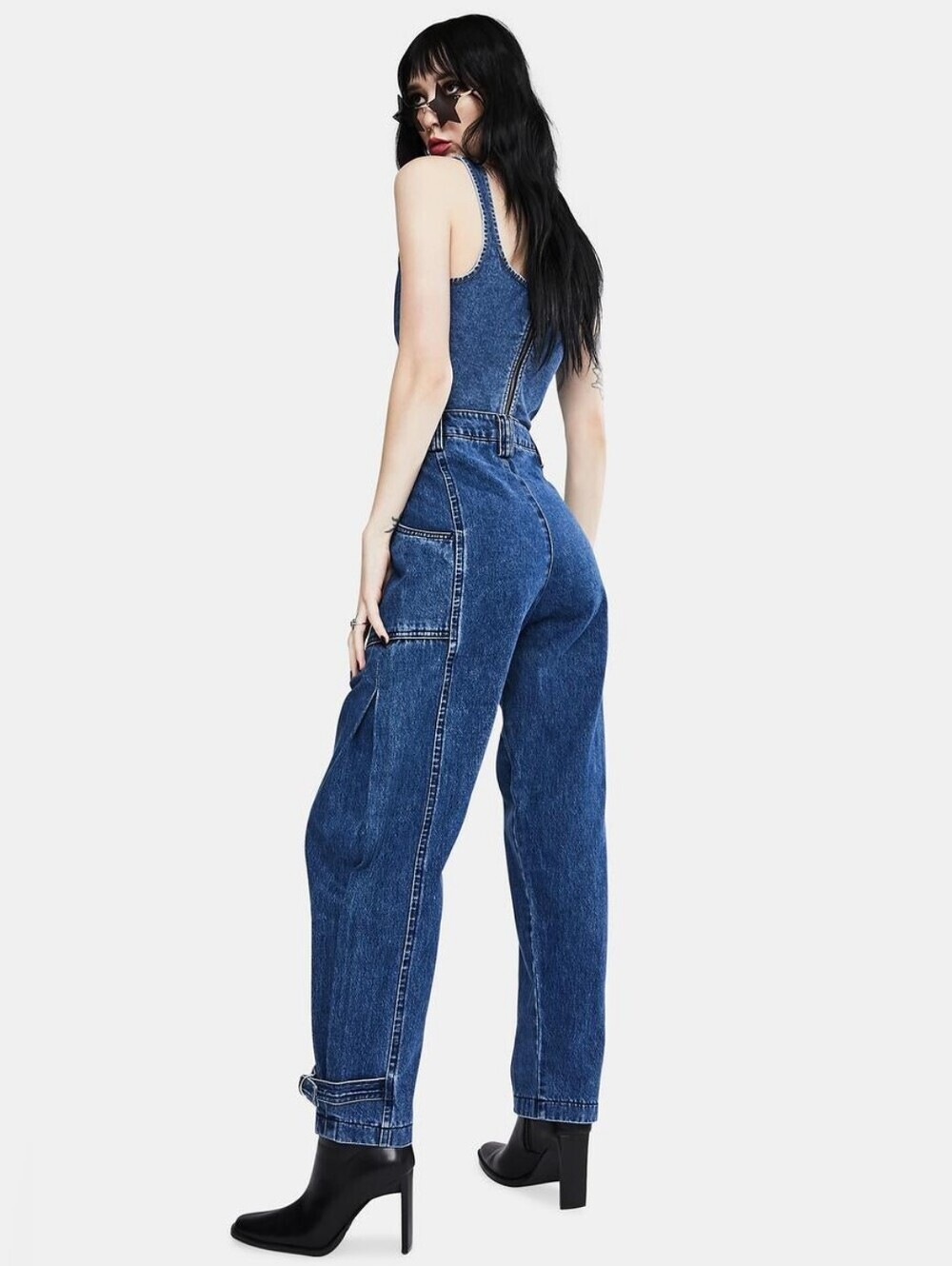 NEON BLONDE Bombshell Jolie High Waist Jeans Women Size 26 100% Cotton Blue - Picture 3 of 14
